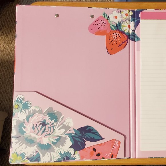 Vera Bradley Rosy Garden Picnic Clipboard Folio & Notepad - Picture 2 of 4